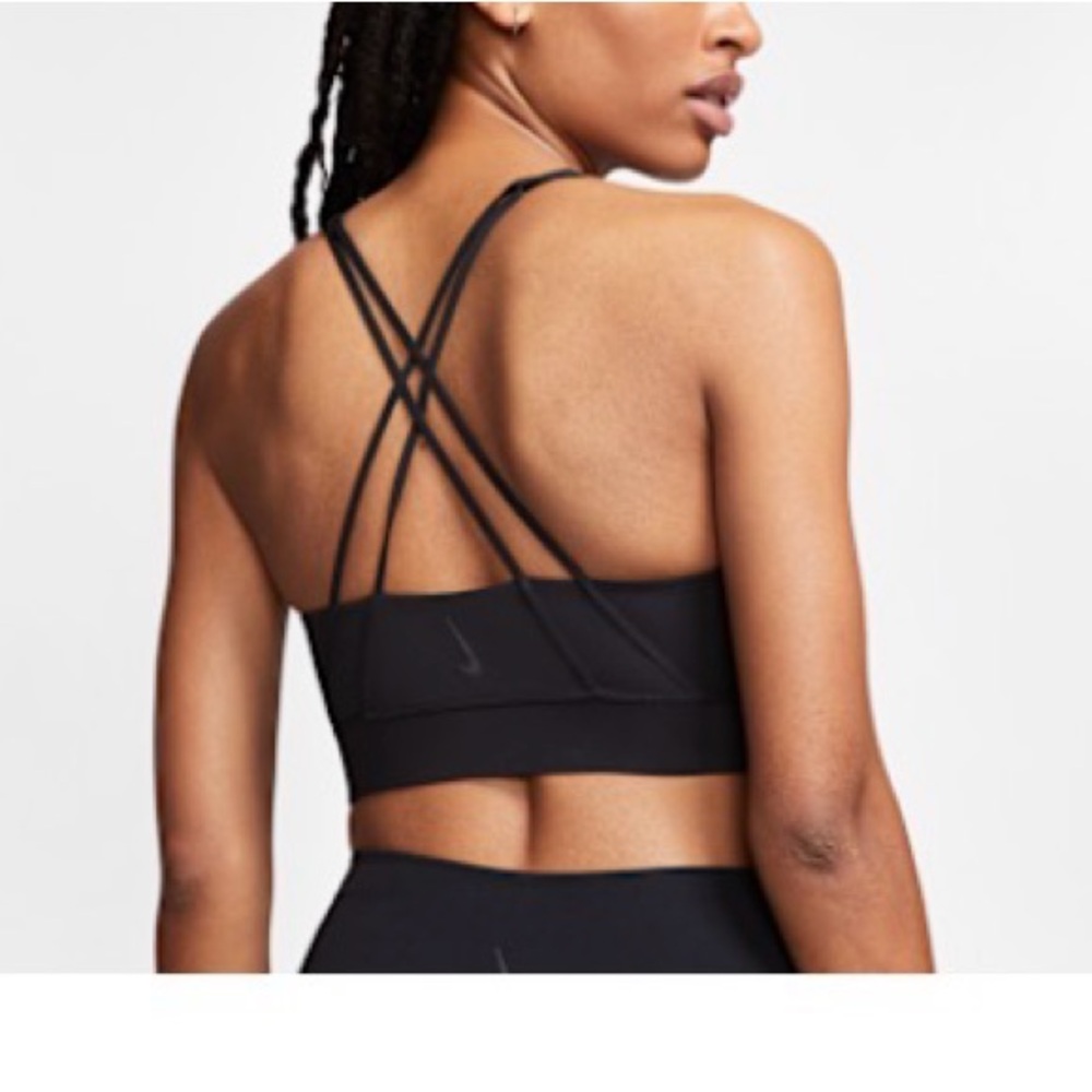Nike Swoosh Black Sports Bra
